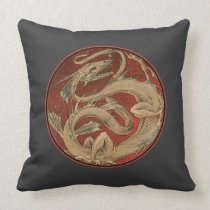 Art Nouveau de savoir de dragon oreillers american