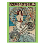 Art Nouveau du Monaco Monte Carlo de ~ d'Alphonse  Cartes Postales