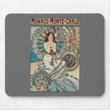 Art Nouveau du Monaco Monte Carlo de ~ d'Alphonse  Tapis De Souris