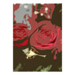 Art numérique romantique "économies de roses rouge invitations