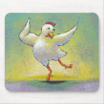 Art original unique d'amusement de poulet de danse tapis de souris