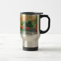 Art rose de la Floride de flamants Tasse