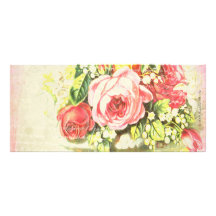 Art rose minable de collage motif pour double carte