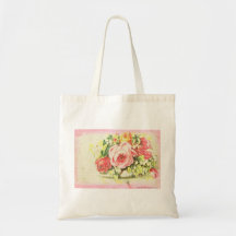Art rose minable de collage sac