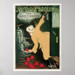 Art vintage d'annonce de boissons de café de Victo Affiche