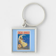 Art vintage d'annonce de boissons de chocolat d'Ar Porte-clefs