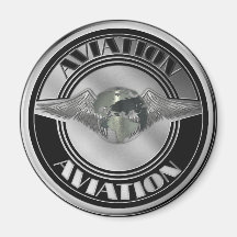 Art vintage d'aviation aimant