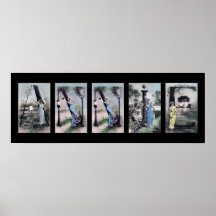 Art vintage de nom de lettre d'alphabet d'ANNIE Posters