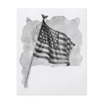 Art vintage patriotique de drapeau des USA