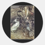Arthur Rackham Alice au pays des merveilles Adhésifs Ronds