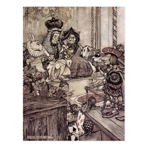 Arthur Rackham Alice au pays des merveilles Cartes Postales