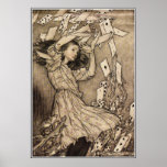 Arthur Rackham Alice au pays des merveilles Affiche