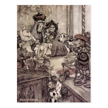 Arthur Rackham Alice In Wonderland Wenskaarten