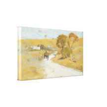 Arthur Streeton - chez Templestowe Toile Tendue Sur Châssis