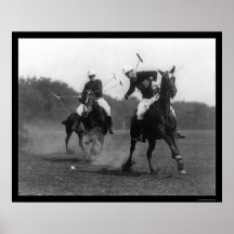 Artillerie de campagne de match de polo 1926 affiche