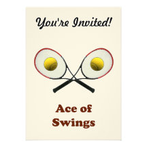 As de tennis des oscillations invitation