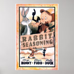 Assaisonnement Looney de lapin d'airs Poster