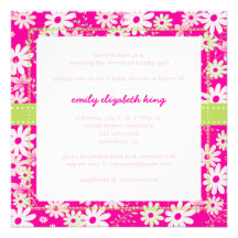 Assez dans le baby shower rose de jardin faire-parts