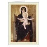 Assise de Madone Cartes De Vœux
