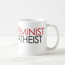 Athée féministe tasses à café