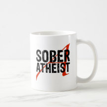 Athée sobre tasse à café