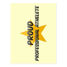Athelete professionnel fier cartes postales