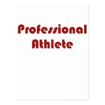 Athlète professionnel carte postale