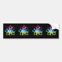Atomes colorés de Glowings - adhésif pour pare-cho Adhésifs Pour Voiture
