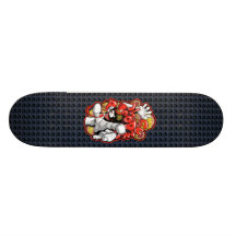ATTAQUE DE GOMME PLATEAU DE SKATEBOARD