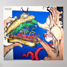 Attaques d'hamburger posters