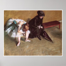 Attendant, C. 1882, Edgar Degas Affiches