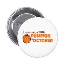Attendant un peu de citrouille en octobre badge
