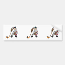 attente de joueur de hockey de glace autocollants pour voiture