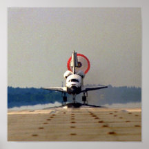 Atterrissage de navette spatiale l'Atlantide (STS- Affiche