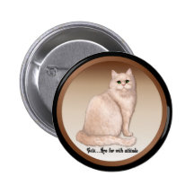 Attitude de chat badge