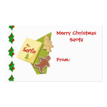 Au chèque-cadeau de Père Noël Cartes De Visite Professionnelles