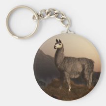 Aube de lama porte-clés