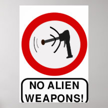 Aucun Extraterrestrial étranger de la science-fict Poster