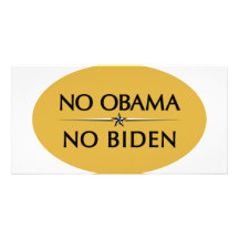 AUCUN OBAMA AUCUN BIDEN PHOTOCARTE PERSONNALISÉE