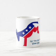 Aucun thé pour moi - vote Démocrate Tasse