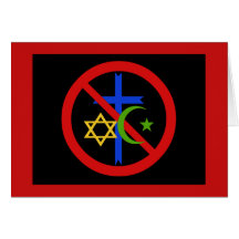 Aucune religion carte de vœux