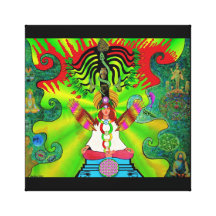 Augmentation de Kundalini et l'arbre des 12 fruits Toile Tendue