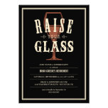 Augmenter vintage noir vos invitations en verre de
