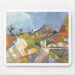 August Macke - aquarelle 1914 rocheuse de paysage Tapis De Souris