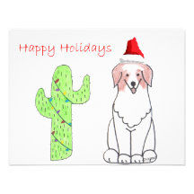 Australische Kerstmis van de Cactus van de Herder  Custom Uitnodigingen