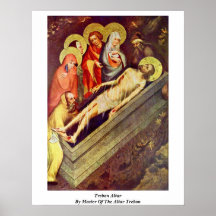 Autel de Trebon par le maître de l'autel Trebon Poster
