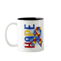 Autisme de l'espoir 2 tasse à café