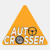 Auto Crosser Driehoek Sticker