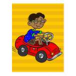 Auto van het Speelgoed van de jongen de Drijf Wenskaarten