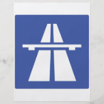 Autobahnschild Prospectus En Couleur